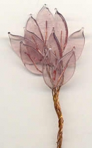 Very Light Amethyst, Murano Glass Large Leaves_Limited-Number-Left